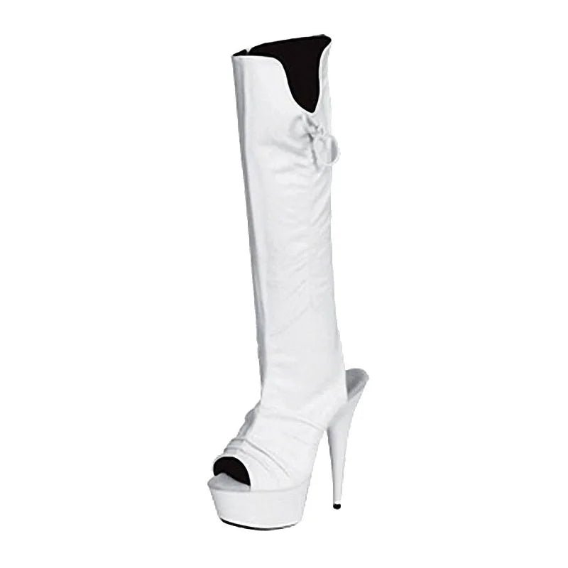 New Women Boots Ladies Party Boots Round Toe Botines Mujer Chaussures Femme Fashion Knee-High Womens Boots boots_platform