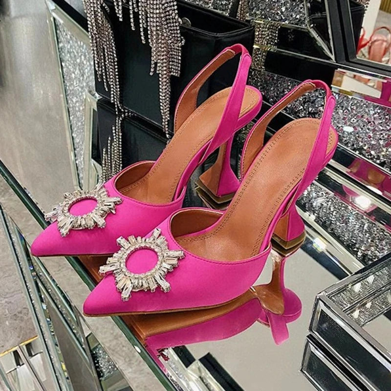 Luxury Chaussure En Talon Custom Slingback Fashion Kitten Comfortable Shoes Women Heels for Ladies heels_bridal