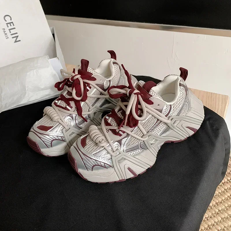 Woman Casual Canvas Shoes Top Quality Women Sneakers Designer Thick Sole Breathable Walking Sneakers Board Vulcanized Shoes sneakers_platform