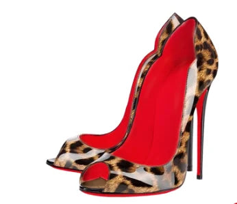 European and American new 12cm pointed thin heel high-heeled shoes with a buckle and exposed toes sexy fashion plus size sandals heels_stiletto