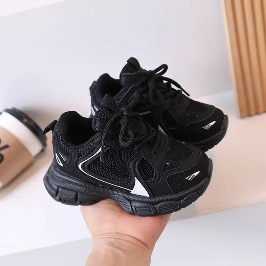 Kids Casual Running Shoes with Thick Soles Boys Girls Fashion Versatile Sports Shoes 2026 New Children Mesh Breathable Sneakers kids_shoes