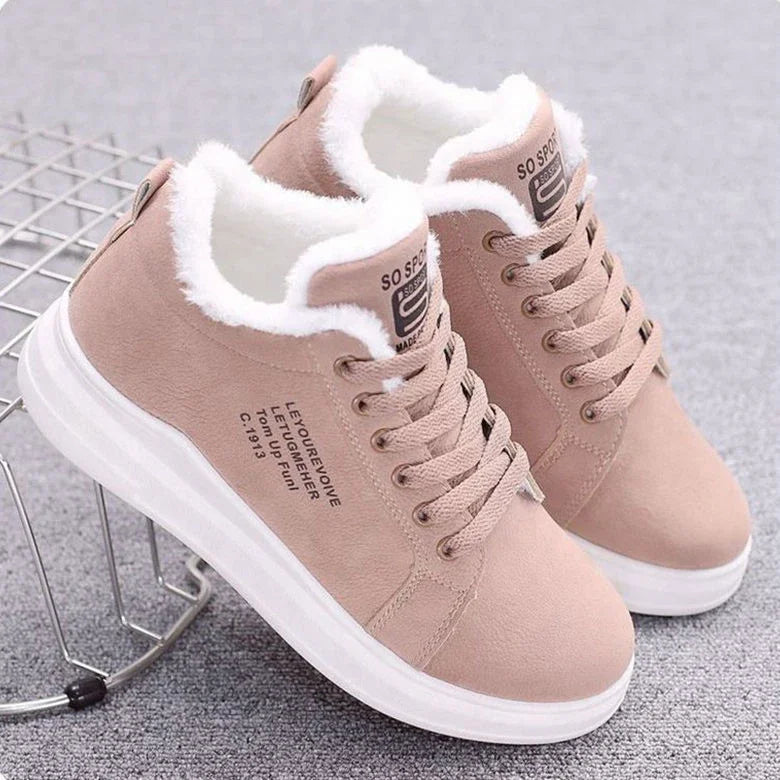 New Snow Boots Winter Outdoor Women Shoes Warm Fur Plush Lady Casual Shoes Lace Up Fashion Sneakers Platform Snow Boots sneakers_women