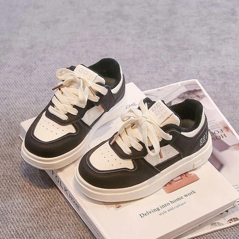 Children Sports Shoes Breathable Soft Bottom Kids Casual Shoes Non-slip 2025 Winter Boys Girls Tennis Shoes White Trendy Suede kids_shoes