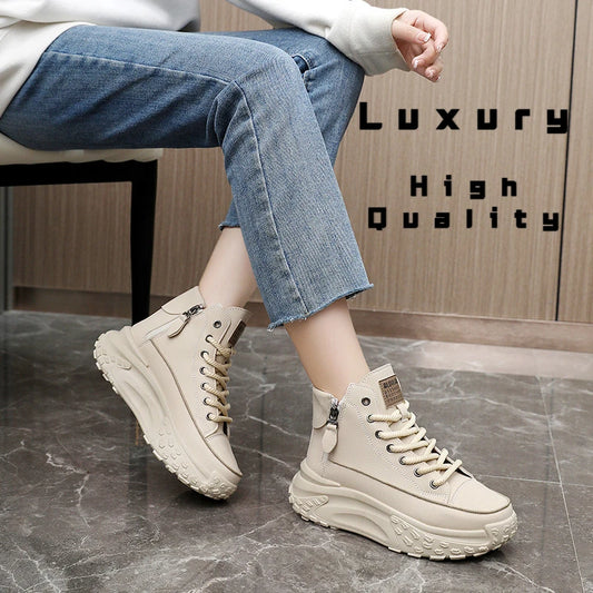 2025 New Women Sneakers Luxury Fashion High Top Women Boots Platform Casual Shoes Outdoor Running Shoes for Women Tenis De Mujer sneakers_platform