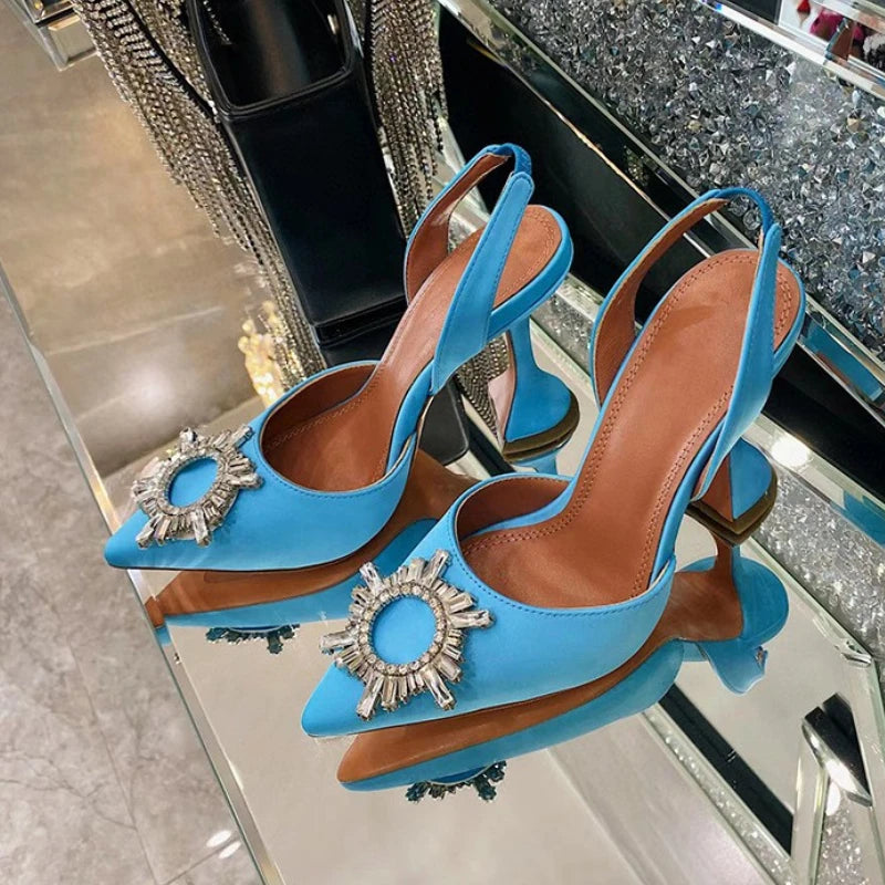Luxury Chaussure En Talon Custom Slingback Fashion Kitten Comfortable Shoes Women Heels for Ladies heels_bridal
