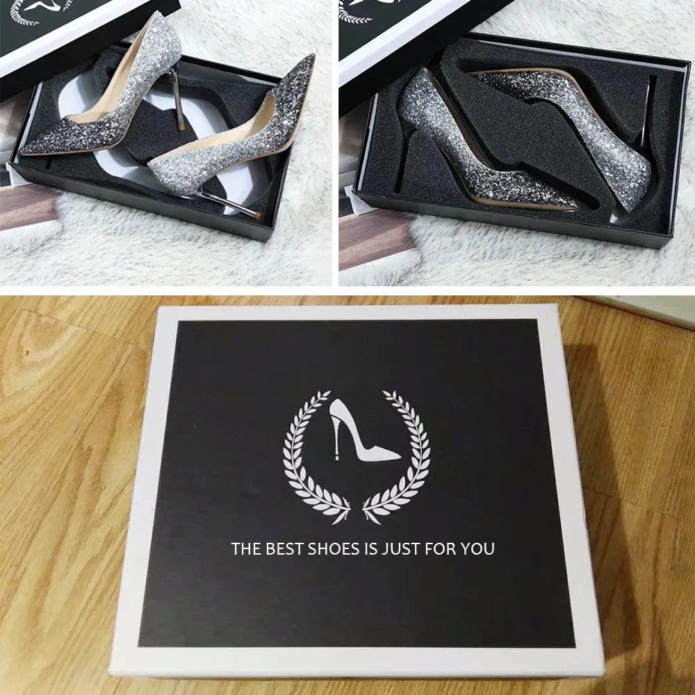 Front Belt Buckles Slim High Heels Big Size 47 Women Dress Pointy Toe Pumps Stiletto Basic Wide Feet Evening Shoes heels_stiletto