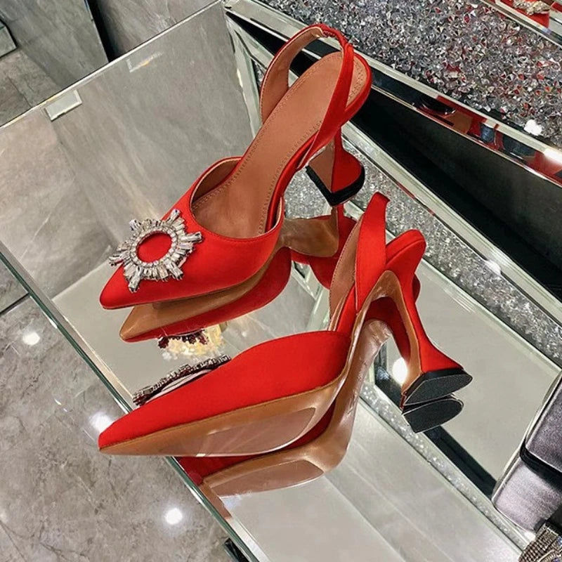Luxury Chaussure En Talon Custom Slingback Fashion Kitten Comfortable Shoes Women Heels for Ladies heels_bridal