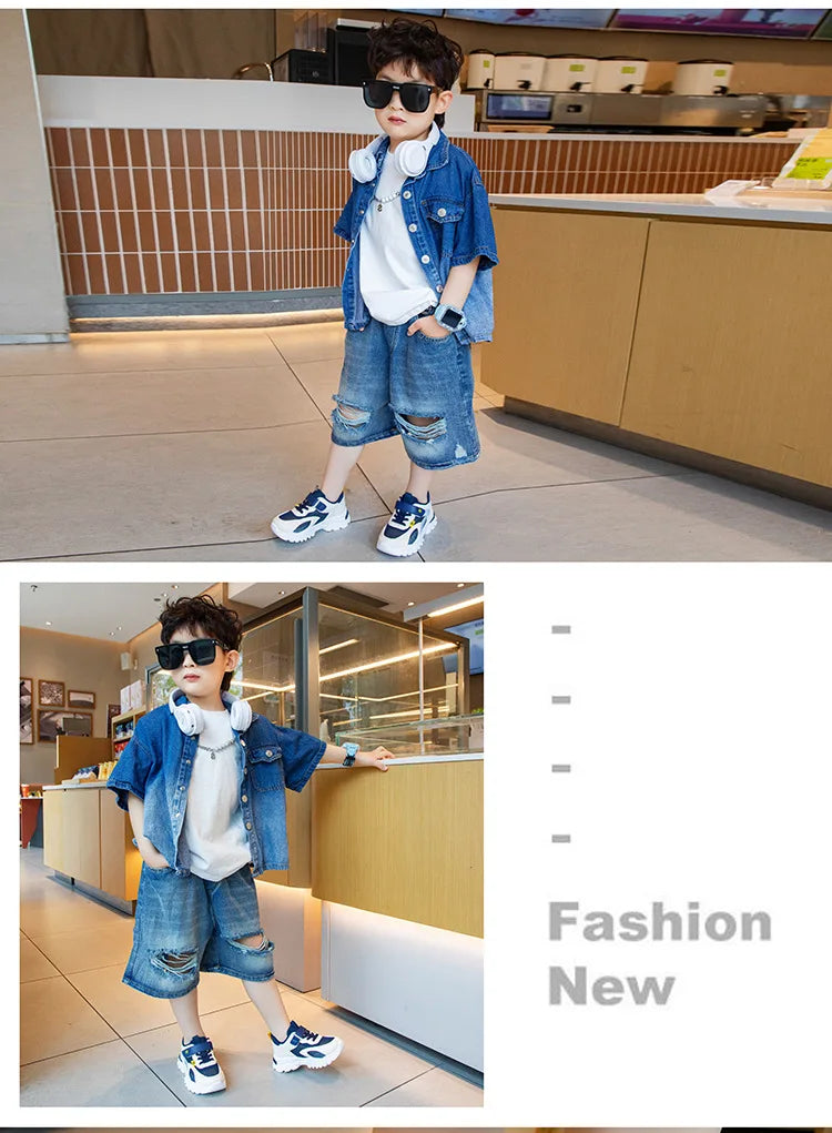 Summer Boys' Mesh Sneakers Large Children's Breathable Upper Lace Single Mesh Hollow Logo Design Slip-On Trendy Summer Shoe kids_shoes