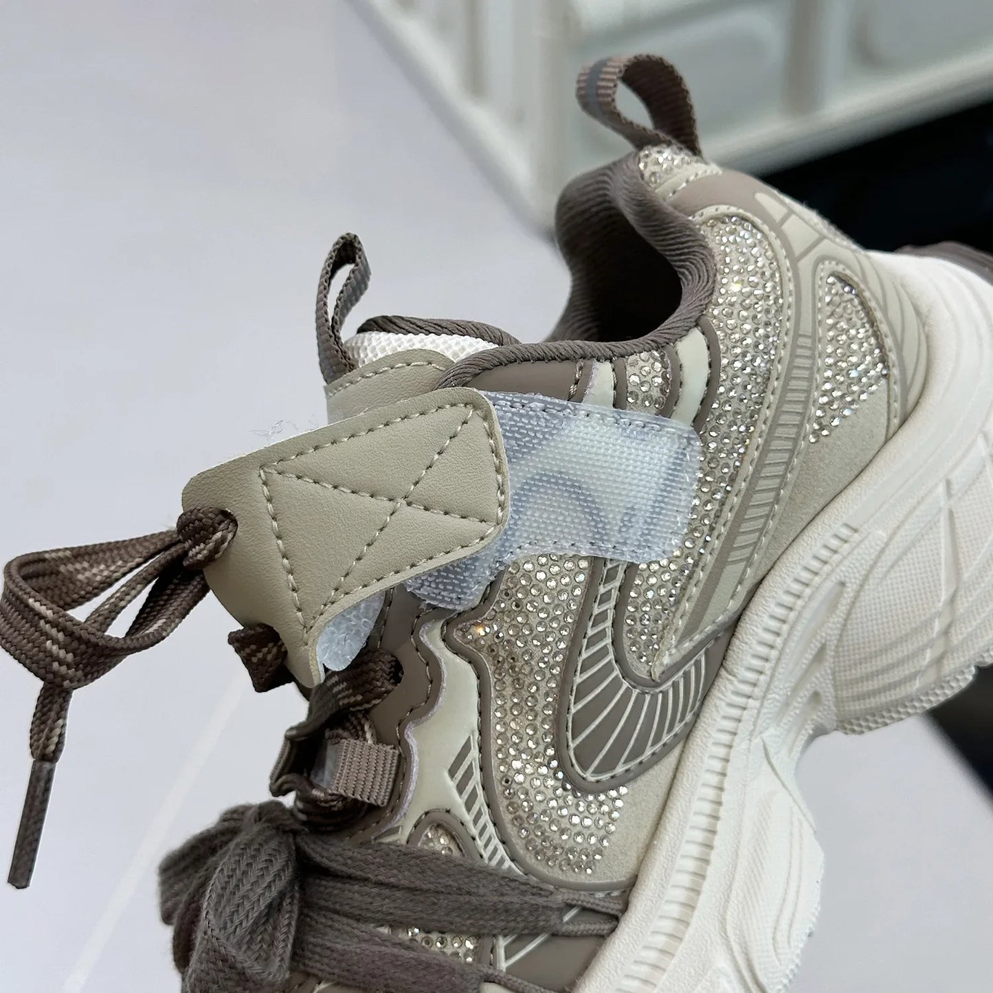 Spring Autumn Children Boys Mesh Lace-up Running Sneakers Kids Girls Thick Bottom Hook & Loop Casual Running Sports Shoes sneakers_platform