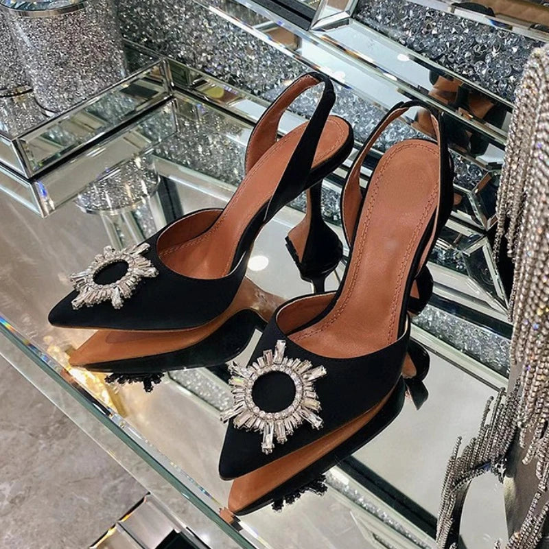 Luxury Chaussure En Talon Custom Slingback Fashion Kitten Comfortable Shoes Women Heels for Ladies heels_bridal