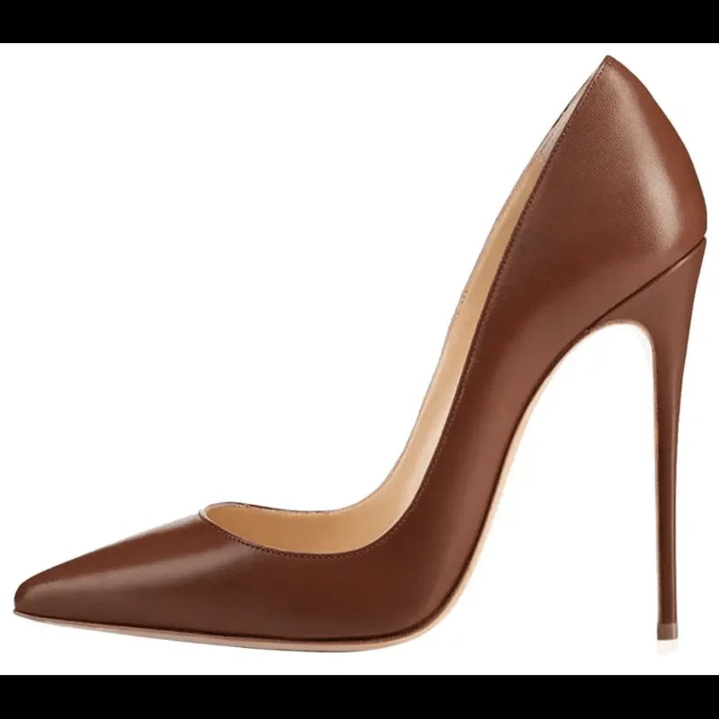 Dropshipping Tacon Alto European Trendy Big Size Stiletto Pumps Super High Custom Design Elegant Sexy Nude Heels for Ladies heels_high heels_stiletto