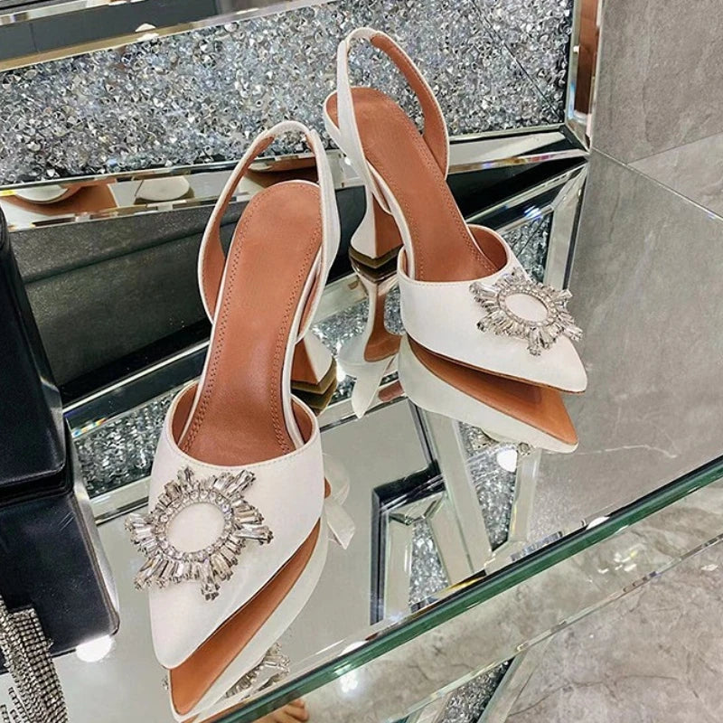 Luxury Chaussure En Talon Custom Slingback Fashion Kitten Comfortable Shoes Women Heels for Ladies heels_bridal