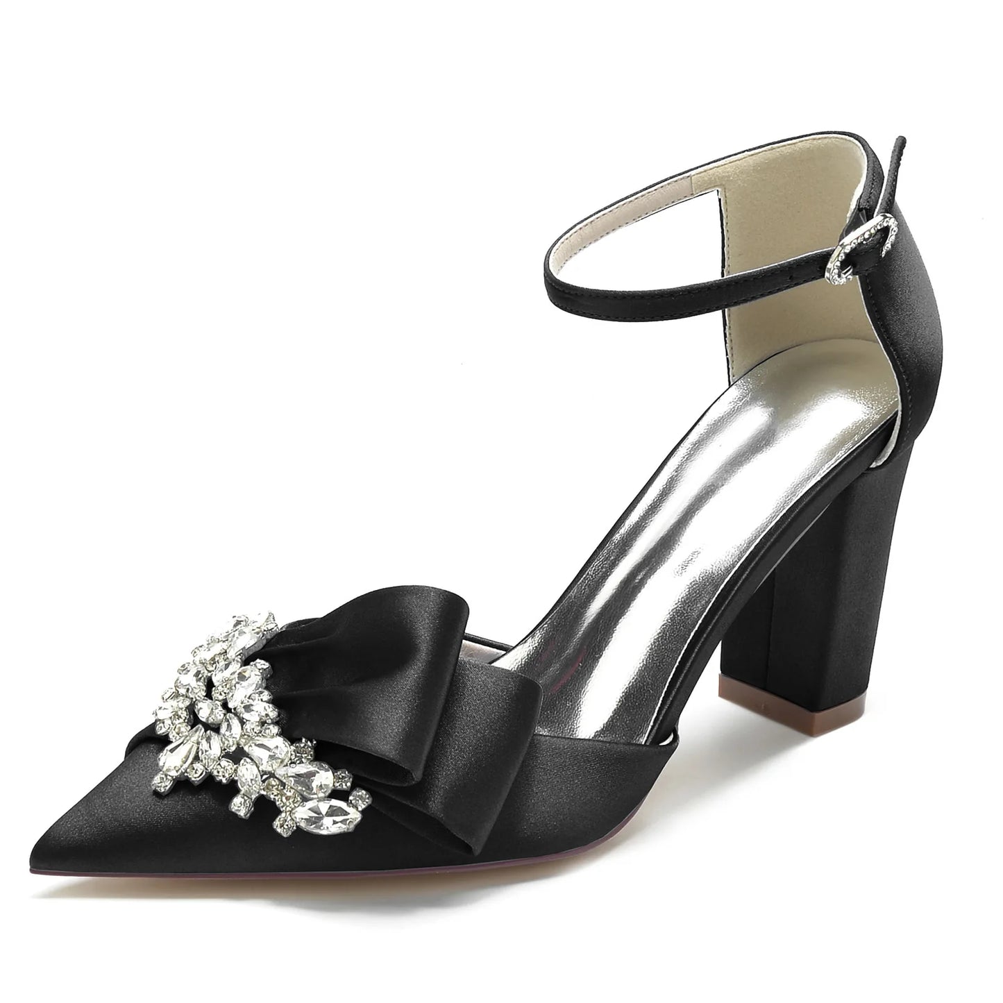 Bride Talons Haut Sexy Escarpins Mules Chunky Block High Women Heels for Wedding heels_bridal