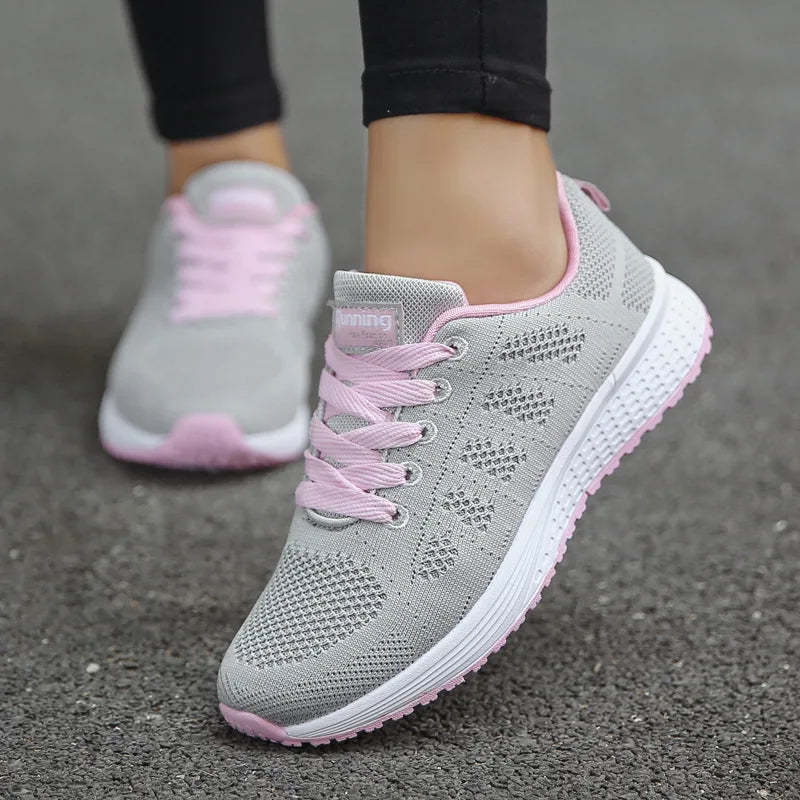Women Casual Shoes Fashion Breathable Walking Mesh Flat Shoes Woman White Sneakers Women 2024 Tenis Feminino Female Shoes sneakers_women