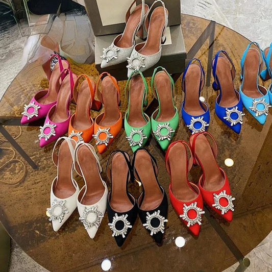 Luxury Chaussure En Talon Custom Slingback Fashion Kitten Comfortable Shoes Women Heels for Ladies heels_bridal