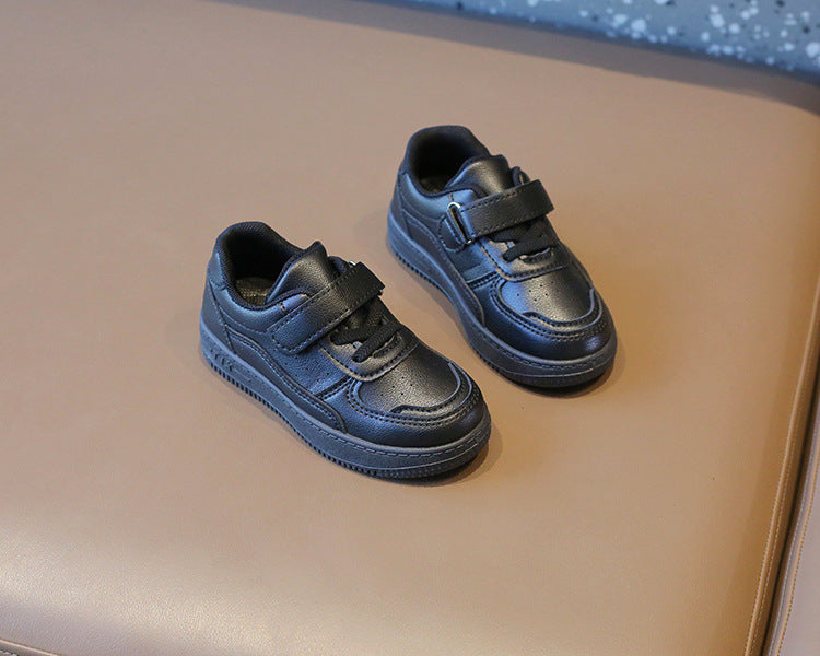 Tenis Sneakers Kids Spring/Autumn New Boys Girls Sports Shoes Casual Board Shoes Leather Soft Soled Children Small White Shoes kids_shoes