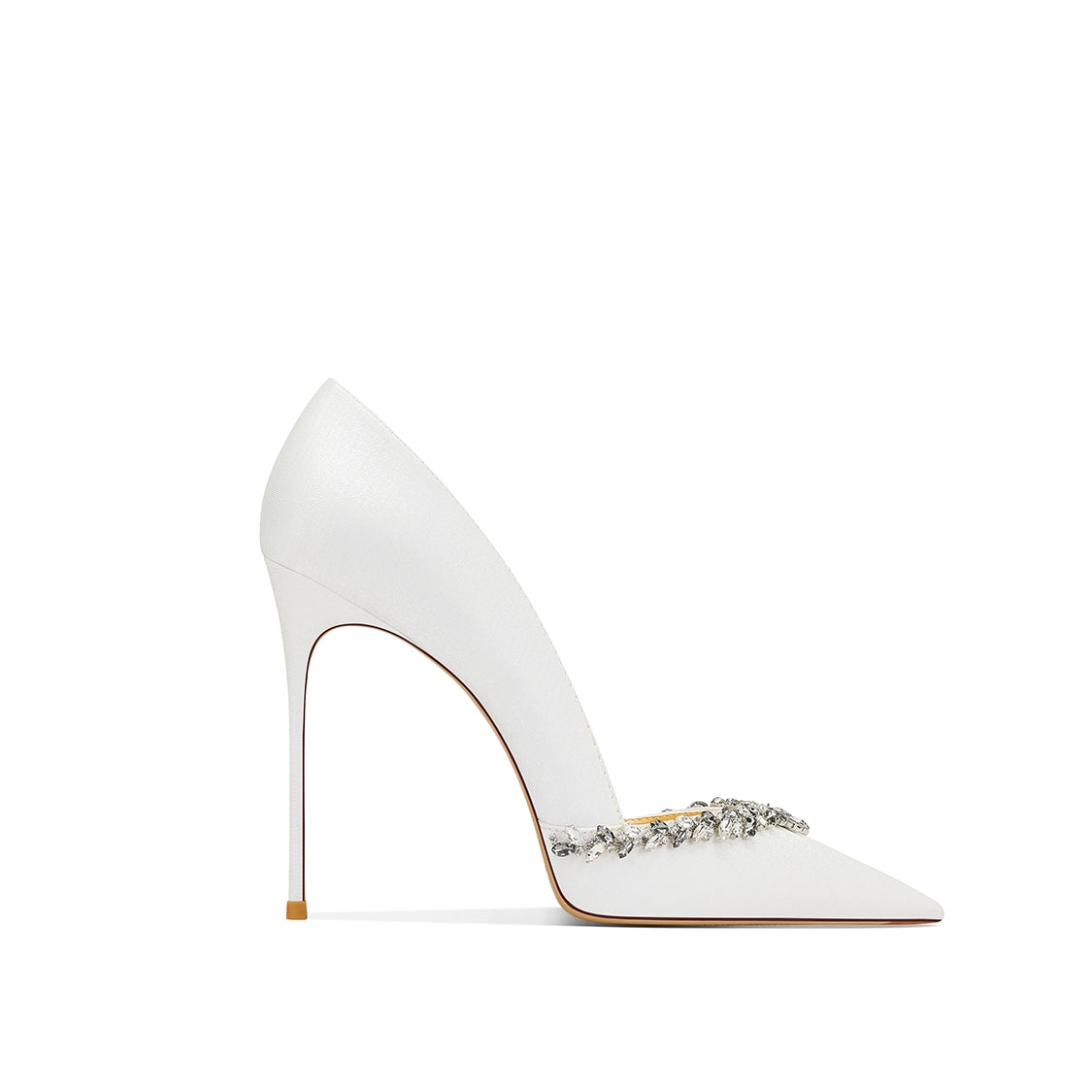 Adult Lady like Woman Black Refined Grace Crystal High Heels Women 2025 New Arrival Women Pointed Toe Stiletto Heel Internet Celebrity Burst Flats Flats OL heels_stiletto