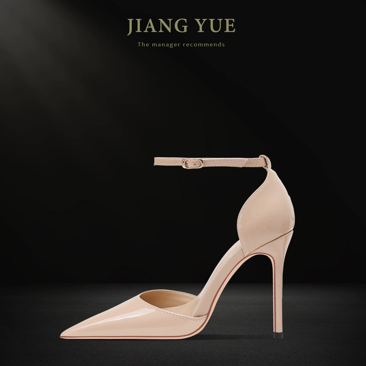 Patent Leather Hollow Super High Heel Sandals Sexy Buckle Strap heels_stiletto