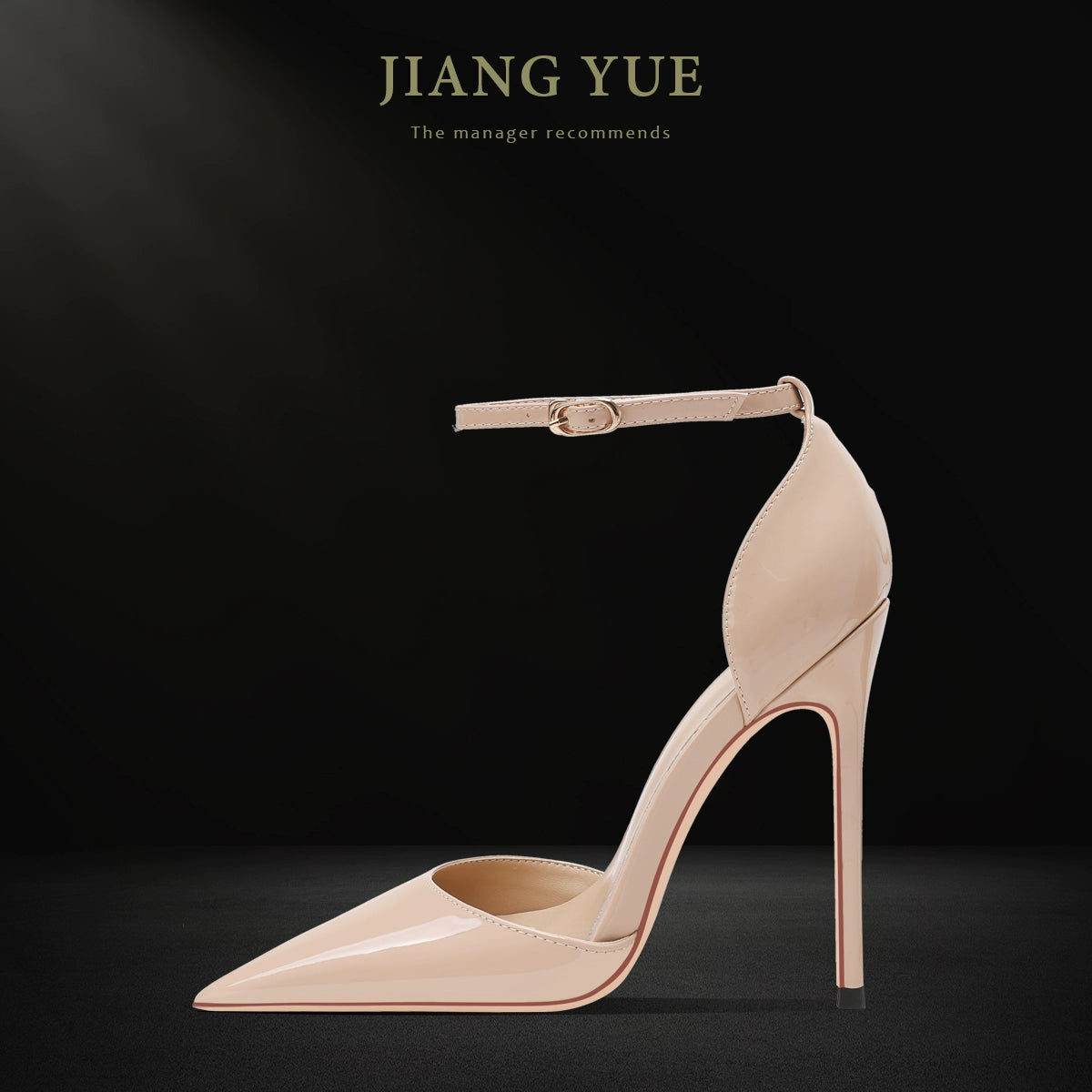 Patent Leather Hollow Super High Heel Sandals Sexy Buckle Strap heels_stiletto