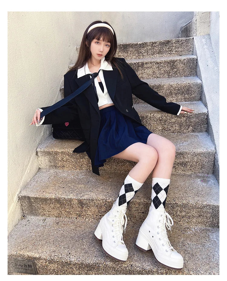 Women Platform Sneakers Canvas Shoes Personalized Luxry Heels Skateboard Lace Up Casual Fashion Outdoor Sneakers sneakers_platform