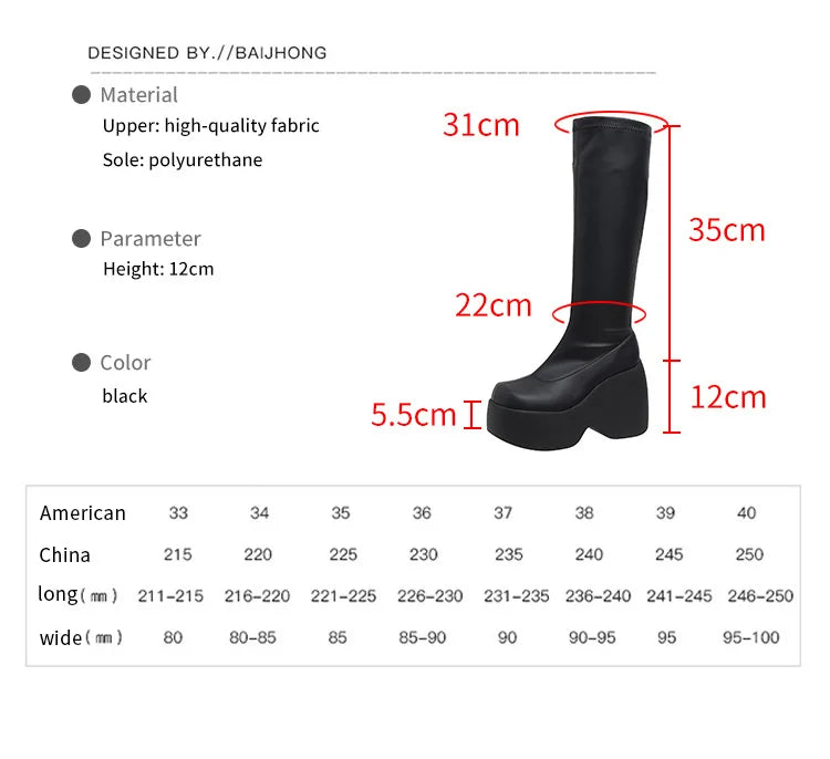 Brand Women Boots Gothic Style Platform Women Ankle Boots High Quality Walking Comfy Woman Shoes New Sexy High Heels Big Size 43 boots_platform