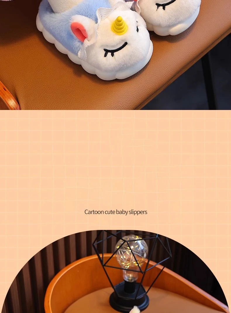 Children's Cotton Slippers 2025 Winter New Baby Princess Bag and Shoes Cute Girls' Home Indoor Anti slip and Warm kids_shoes