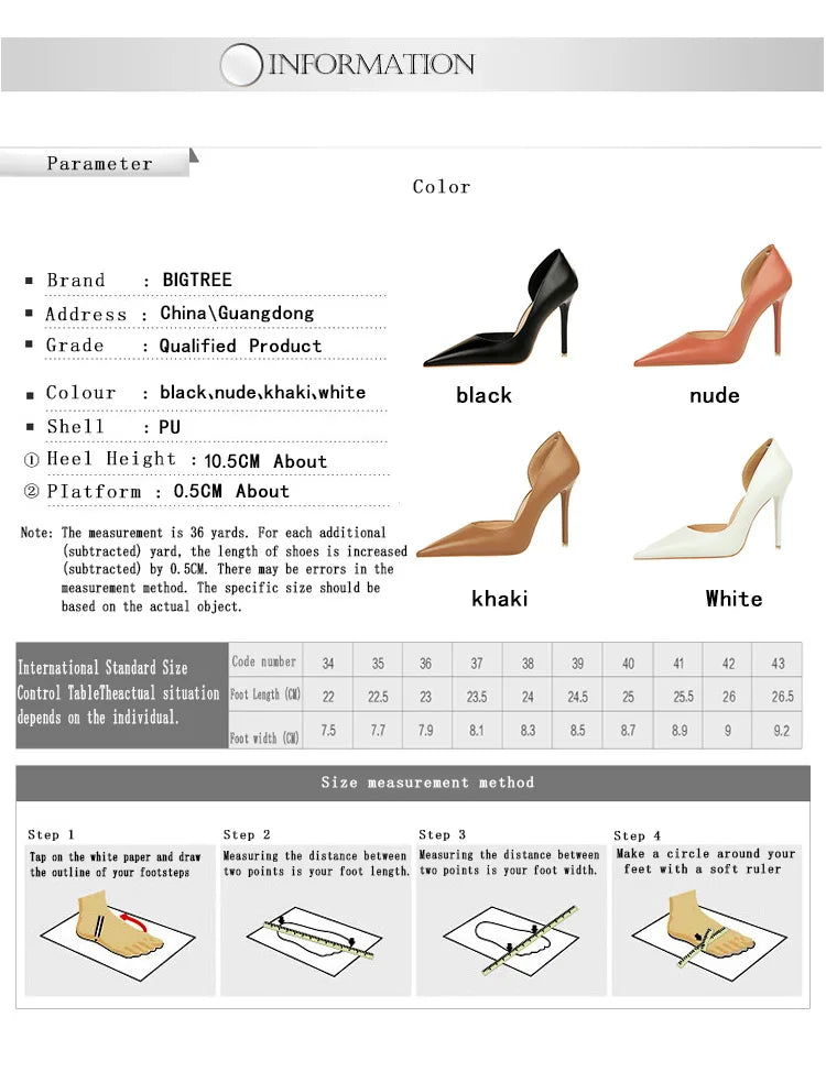 BIGTREE Shoes Black Women Pumps Quality Leather Women Shoes High Heels Fashion Wedding Shoes Stiletto Luxurious Elegant Pumps heels_stiletto