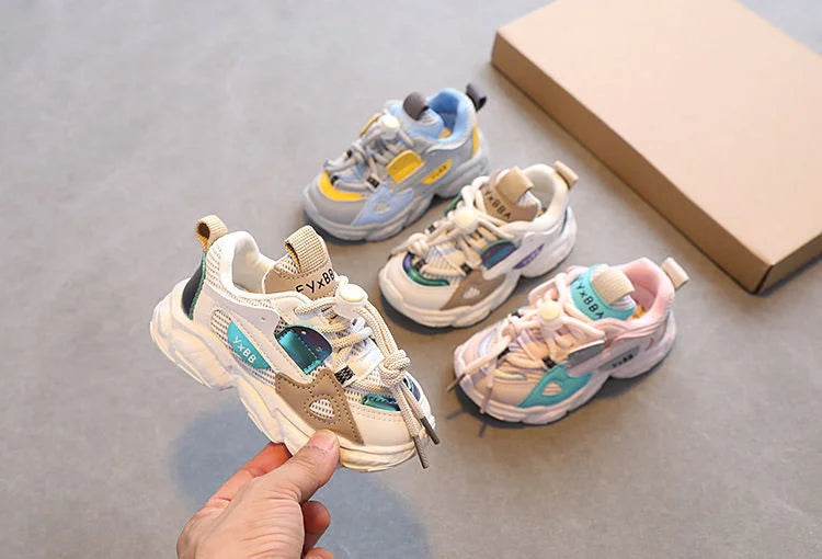 Size 21-36 Baby Toddler Shoes For Boys Girls Breathable Mesh Little Kids Casual Sneakers Non-slip Children Sport Shoes tenis kids_shoes