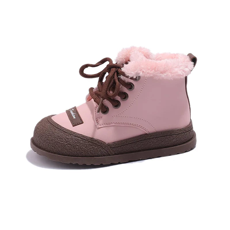 Zapatos 2025 Winter New Kids Snow Boots Comfort Anti Slip Girls' Ankle Boots Simple Versatile Child Boot Zapatos De Mujer kids_shoes