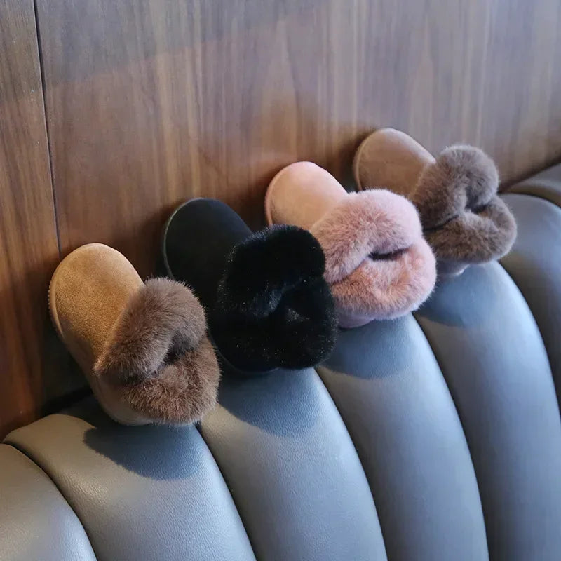 Kids Snow Boots Plush Warm Baby Girl Shoes Cotton Shoes First Walkers Non-slip Infant Boot Toddler Shoes Kids Boots for Girls kids_shoes