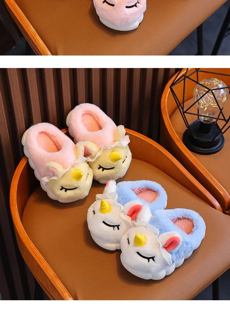 Children's Cotton Slippers 2025 Winter New Baby Princess Bag and Shoes Cute Girls' Home Indoor Anti slip and Warm kids_shoes