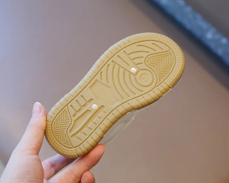 Children's White Shoes Spring and Autumn Kid's Sports Shoes Anti slip Lightweight Boys Board Shoes Soft Sole Baby Casual Shoes kids_shoes