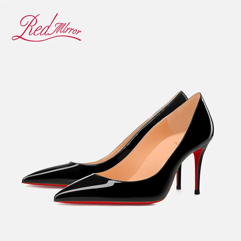 Women's High-heeled Shoes Red Bottoms Stiletto Pumps Black Naked Shallow Pointed Toe High Heels Luxury Brand Fashion Prom Shoes heels_stiletto