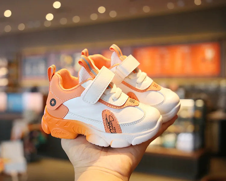 Size 20-31 Children Wear-resistant Casual Sports Shoes Baby Anti-slip Toddler Shoes Girls Boys Kids Soft Bottom Running Sneakers kids_shoes