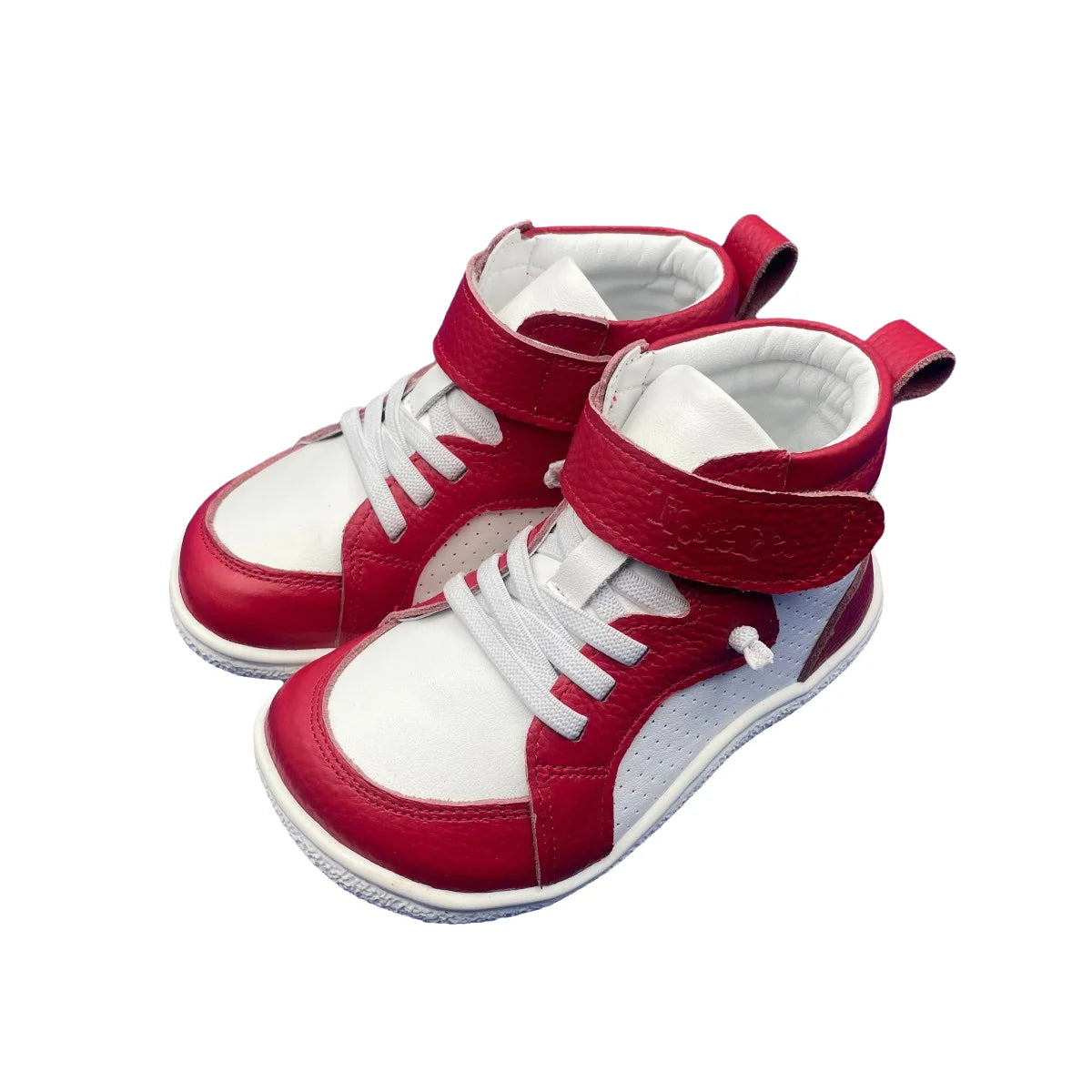 Tipsietoes Autumn Spring Genuine Leather Boots For Girls Boys Kids Barefoot Sneaker Leather Linning Light Weight Elastic Strape kids_shoes
