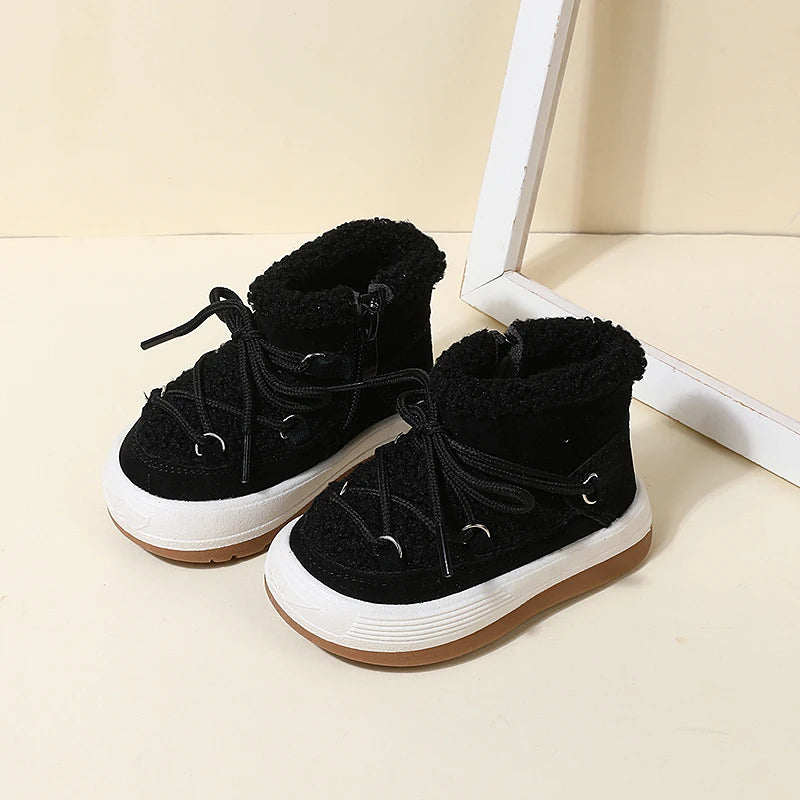 GT-CECD New Autumn/Winter Baby Boots Warm Plush Rubber Sole Toddler Kids Sneakers  Infant Shoes Fashion Little Boys Girls Boots kids_shoes