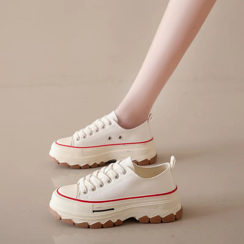 Canvas Womens Shoes High Platform Sneakers for Women 2023 New Breathable Woman Tennis Shoes Casual Women's Tennis Scarpe Donna sneakers_platform