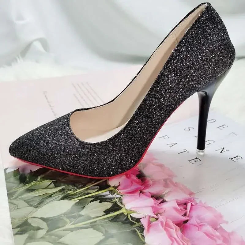 2024 Fashion High Heels 35-45 Plus Size Women Shoes 12cm Thin Stiletto Banquet Wedding Shoes Sexy Pointed Toe Ladies Party Shoes heels_stiletto