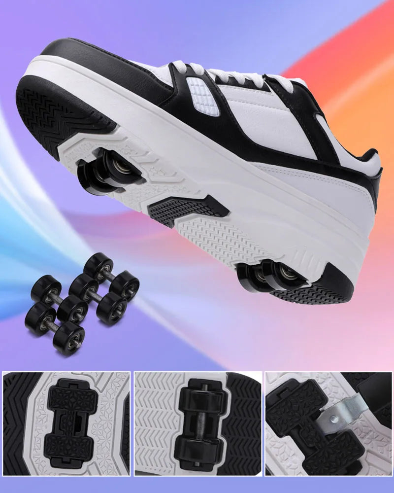 Roller Skate Shoes Kids Snickers With Wheels Children Rollerskates Fashion Outdoor Sports Shoes Girls Boys Gifts For kids_shoes