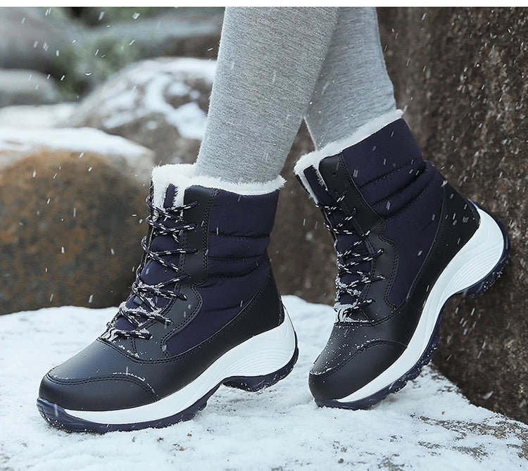 Snow Boots Women New Ladies Shoes Platform Shoes Woman Flat Keep Warm Boots Ladies Casual Plush Botas Mujer Winter Shoes Women sneakers_platform