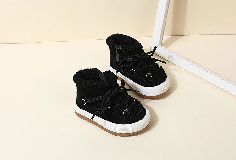 GT-CECD New Autumn/Winter Baby Boots Warm Plush Rubber Sole Toddler Kids Sneakers  Infant Shoes Fashion Little Boys Girls Boots kids_shoes