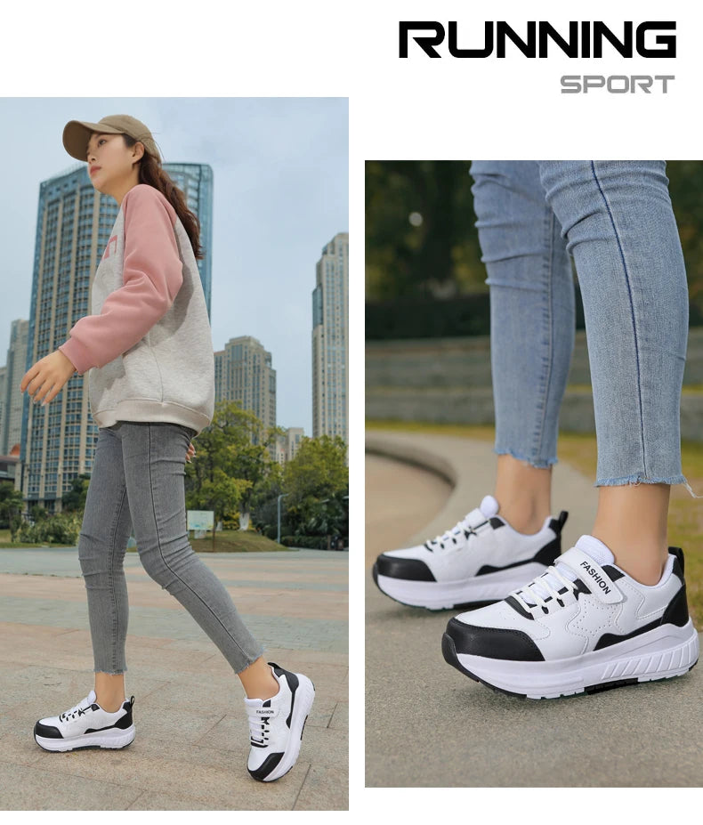 Kids Roller Skate Shoes Fashion Casual Sports Children 4-Wheels Sneakers for Boys and Girls Gift Nice Footwear kids_shoes