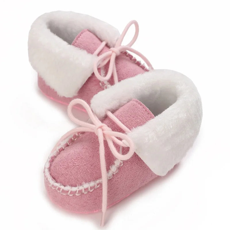 Freshman baby cotton walking shoes with soft soles, warm autumn and winter snow boots, comfortable baby walking shoes kids_shoes