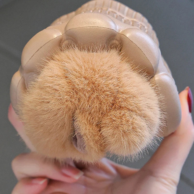 Capybara Children's Winter Cotton Slippers New Boys Girls Cartoon House Slippers Non Slip Comfortable Soft Sole Plush Slippers kids_shoes
