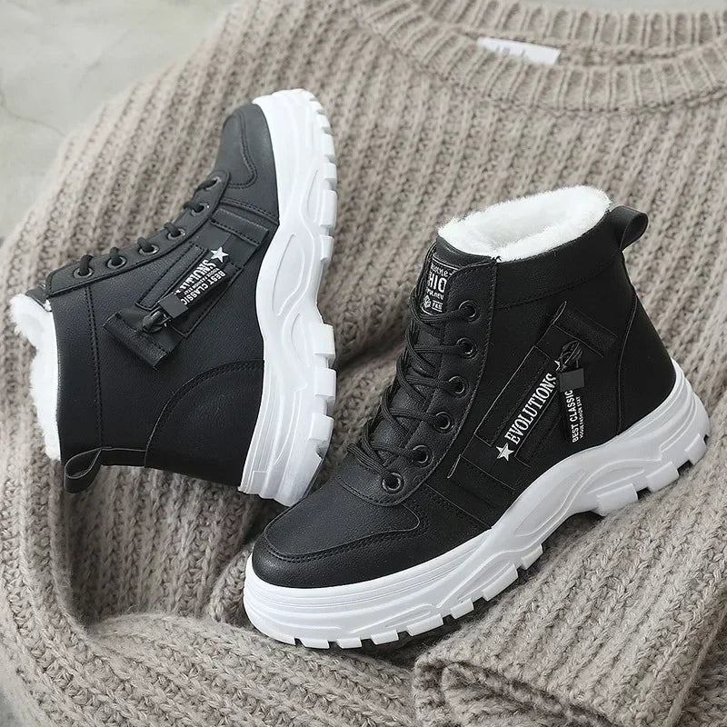 Winter Snow Boots for Women Casual High-top Shoes Warm Womens Sneakers Platform Ankle Boots Plus Size 45 Zapatillas De Mujer New sneakers_women