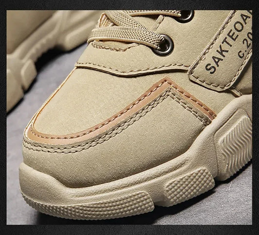 Winter Children's Boots Boys Plus Cashmere Thicken Warm Snow Boots Girls Non-slip Outdoor Boots Student Shoes Hiking Shoes kids_shoes