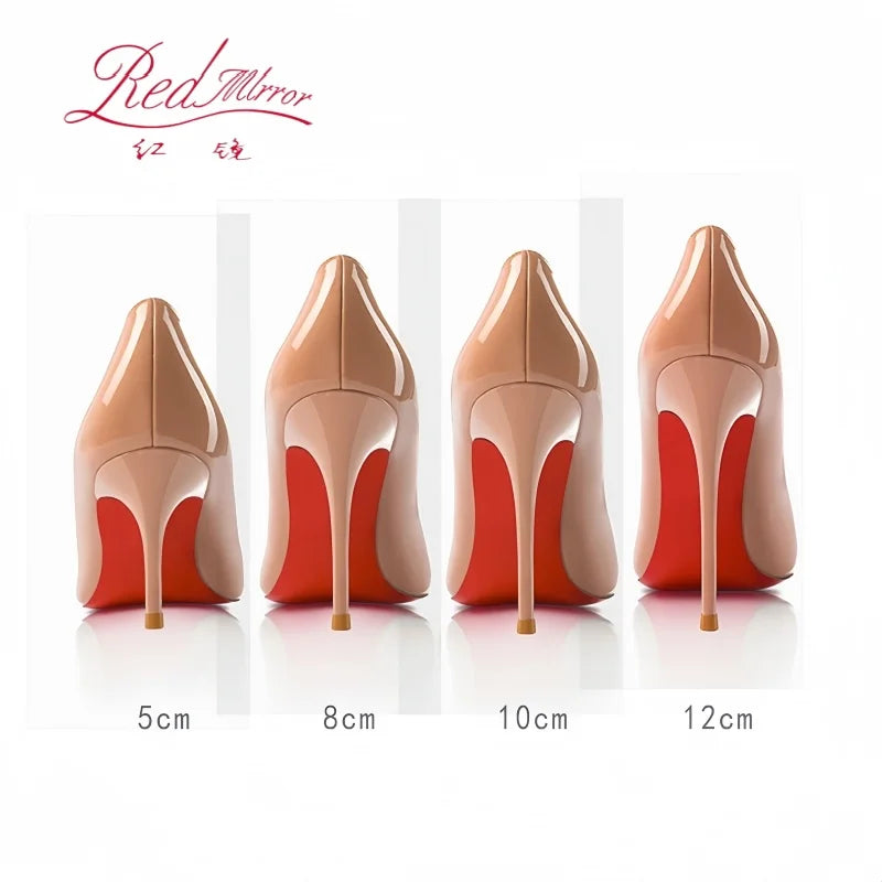 Women's High-heeled Shoes Red Bottoms Stiletto Pumps Black Naked Shallow Pointed Toe High Heels Luxury Brand Fashion Prom Shoes heels_stiletto