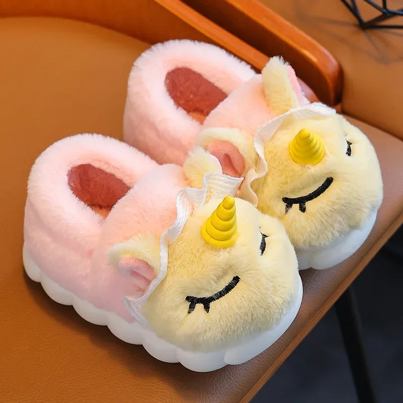 Children's Cotton Slippers 2025 Winter New Baby Princess Bag and Shoes Cute Girls' Home Indoor Anti slip and Warm kids_shoes