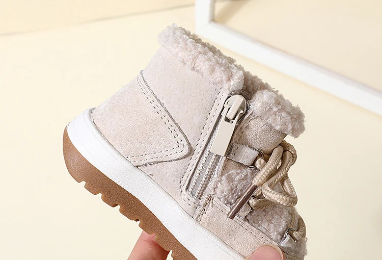 GT-CECD New Autumn/Winter Baby Boots Warm Plush Rubber Sole Toddler Kids Sneakers  Infant Shoes Fashion Little Boys Girls Boots kids_shoes