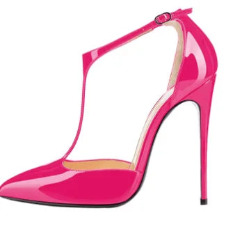 New T-shaped hollow high heels with toe caps, sandals with thin heels and pointed hollow out sexy shallow mouth single shoes heels_stiletto